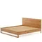 Кровать Alguema из дубового шпона с натуральной отделкой для матраса 180 x 200
