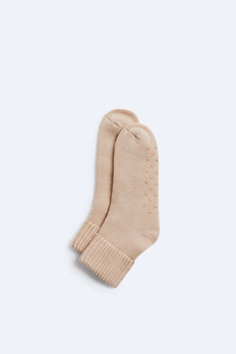 ZARA КОРОТКИЕ НЕСКОЛЬЗЯЩИЕ НОСКИ, БЕЖЕВЫЙ