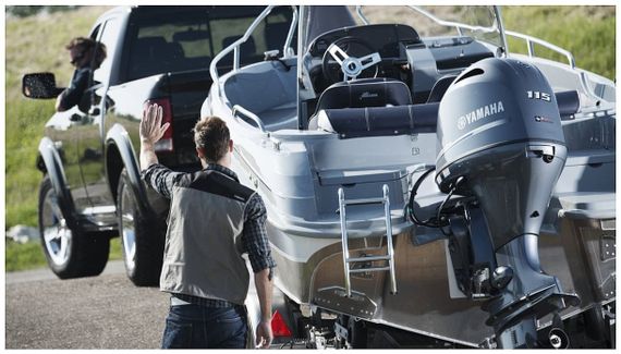 Комплект Алюминиевая лодка (катер) Mikatsu (Микатсу) 590 (Z99) Sport + мотор Yamaha F115BETL