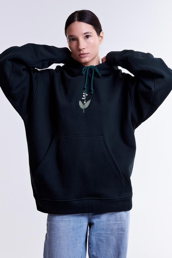 Худи Ландыш Light Темно-зеленый - фото 9