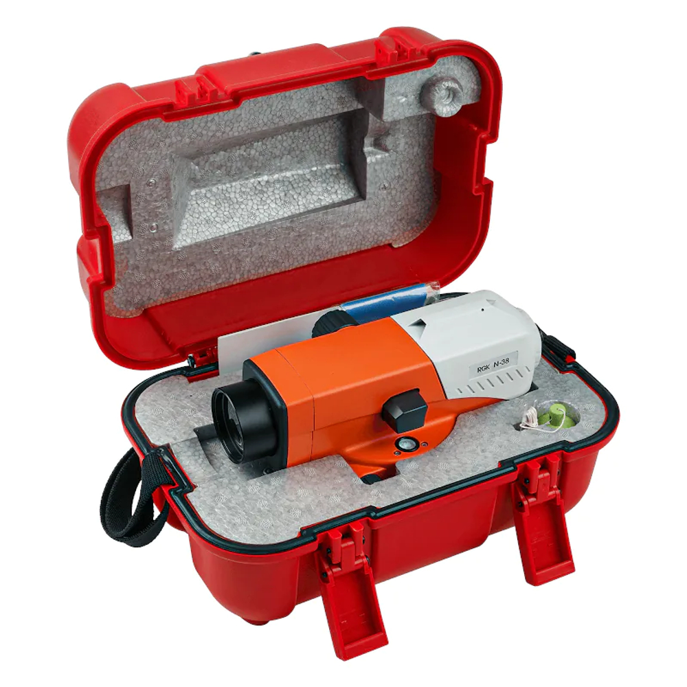Комплект оптический нивелир RGK N-38 + штатив S6-N + рейка AMO S5 752589