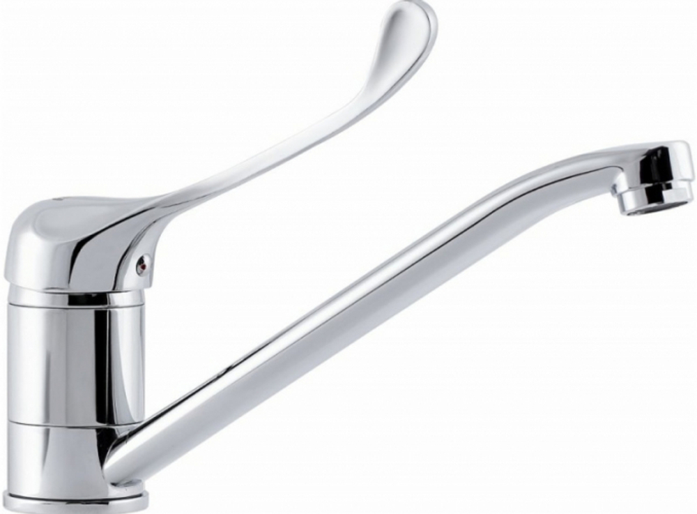 Смеситель для кухни AquaDV локтевой, 15см, гайка 400-01