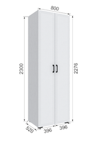 Шкаф без зеркала Бруклин 80Ш