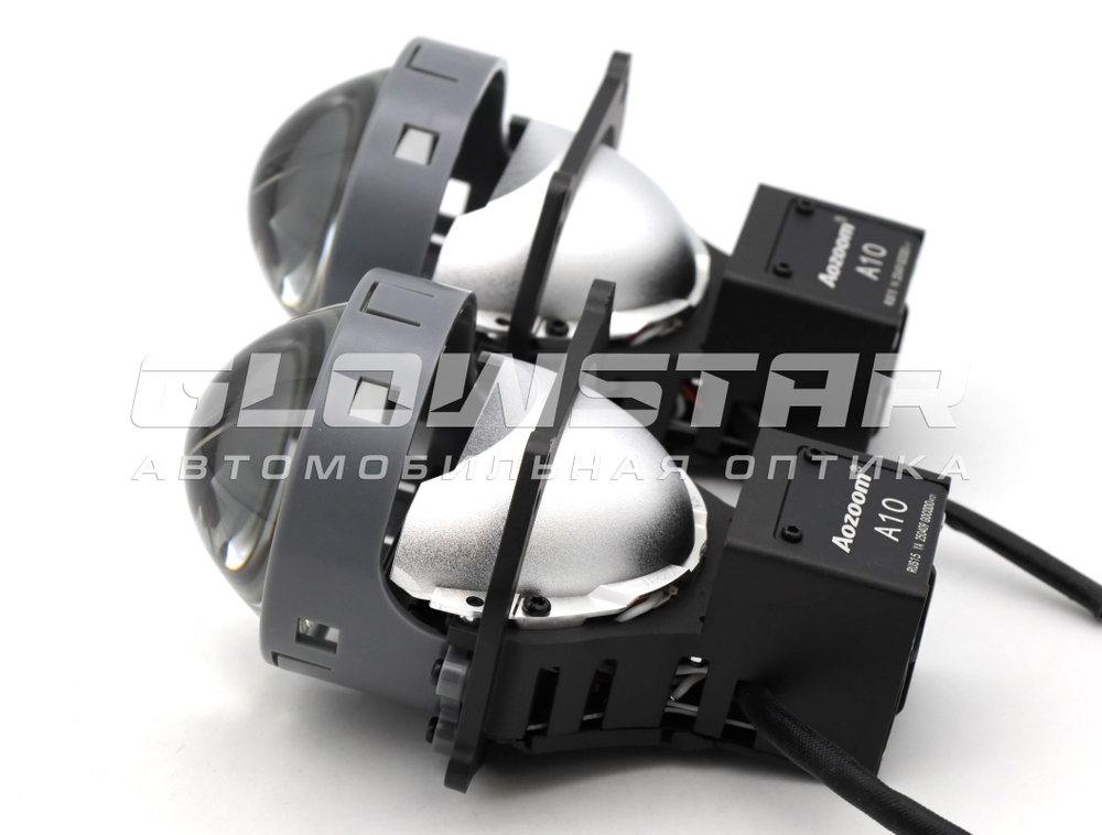 Билед модули Aozoom A10 Unicorn 3.0 дюйма, 2 чипа, 5500К, 12V, 58W/66W, крепление 3R (комплект, 2шт)