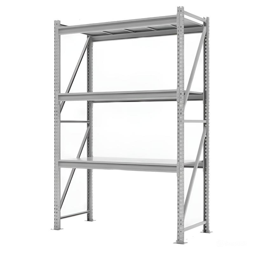 Стеллаж СФМ 2500х2000х600 (3 яруса с настилом) Zn