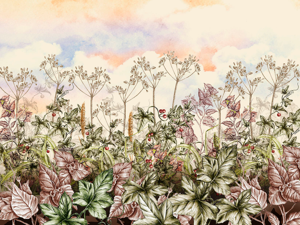 Дизайнерские обои Wall Street Botanica