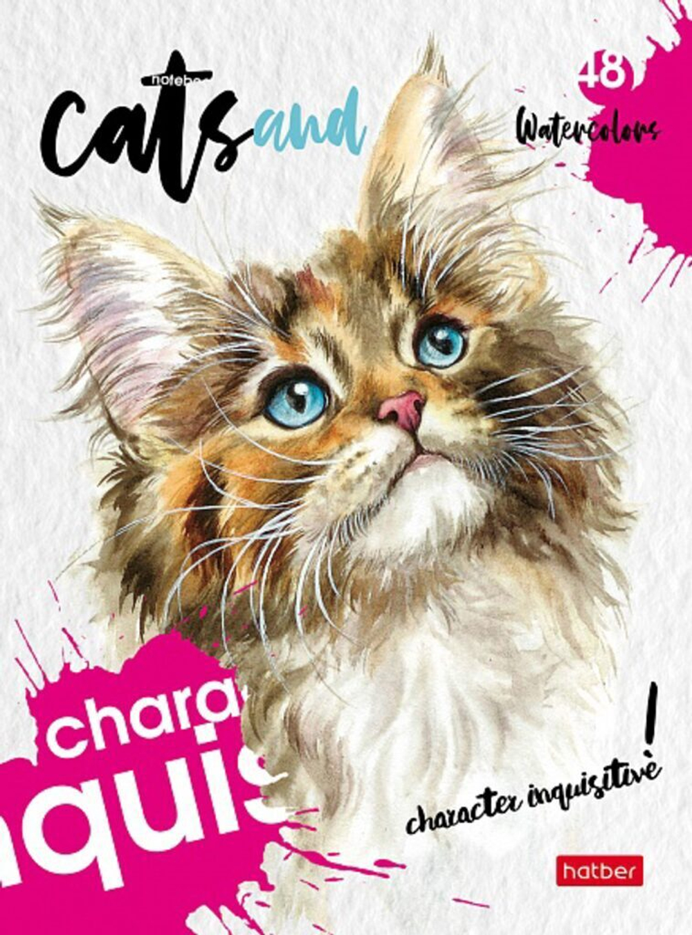 Блокнот А6 7БЦ 48л "Живой взгляд" кл., глянц.лам.