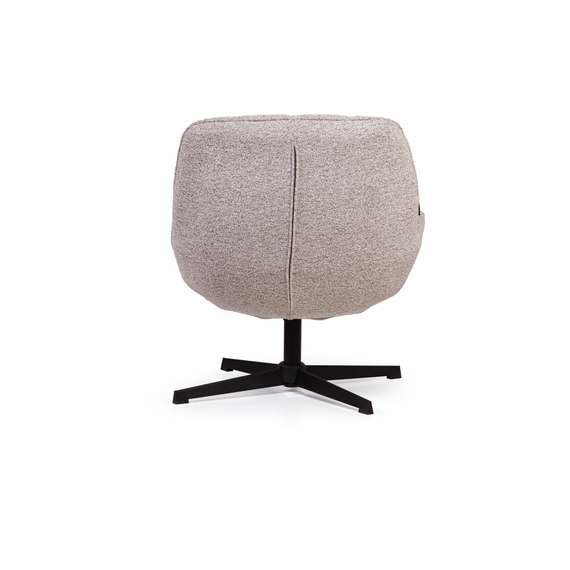 Крутящееся кресло Mateo, светло-серое букле