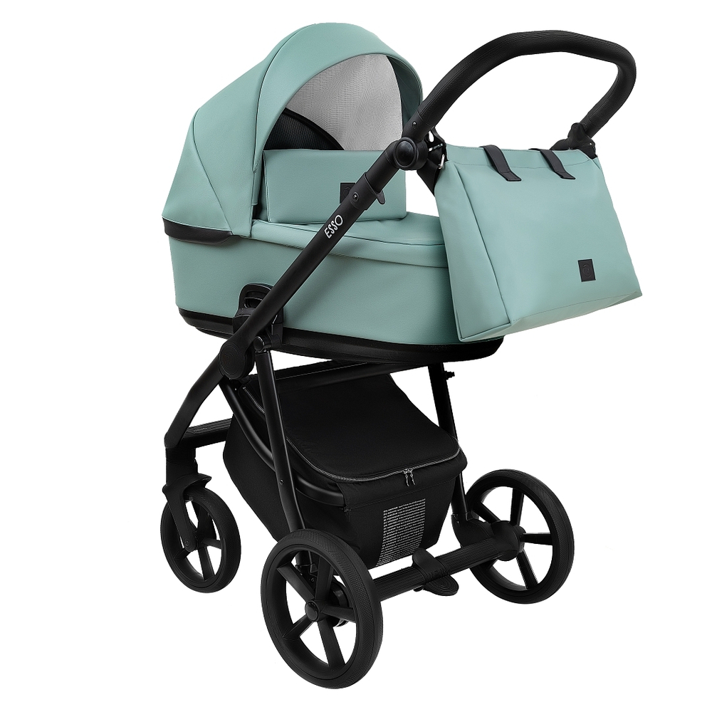 Коляска 2 в 1 Roan Esso Leather, Misti Mint / Мятный