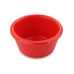 Соусник 80 мл d 7,9 см h4 см круглый пластик красный P.L. Proff Cuisine
