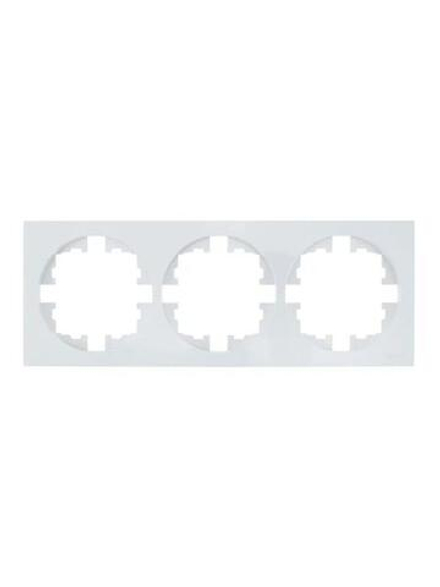 Рамка 3-м OSEN горизонт. квадрат бел. LEZARD 743-0200-148