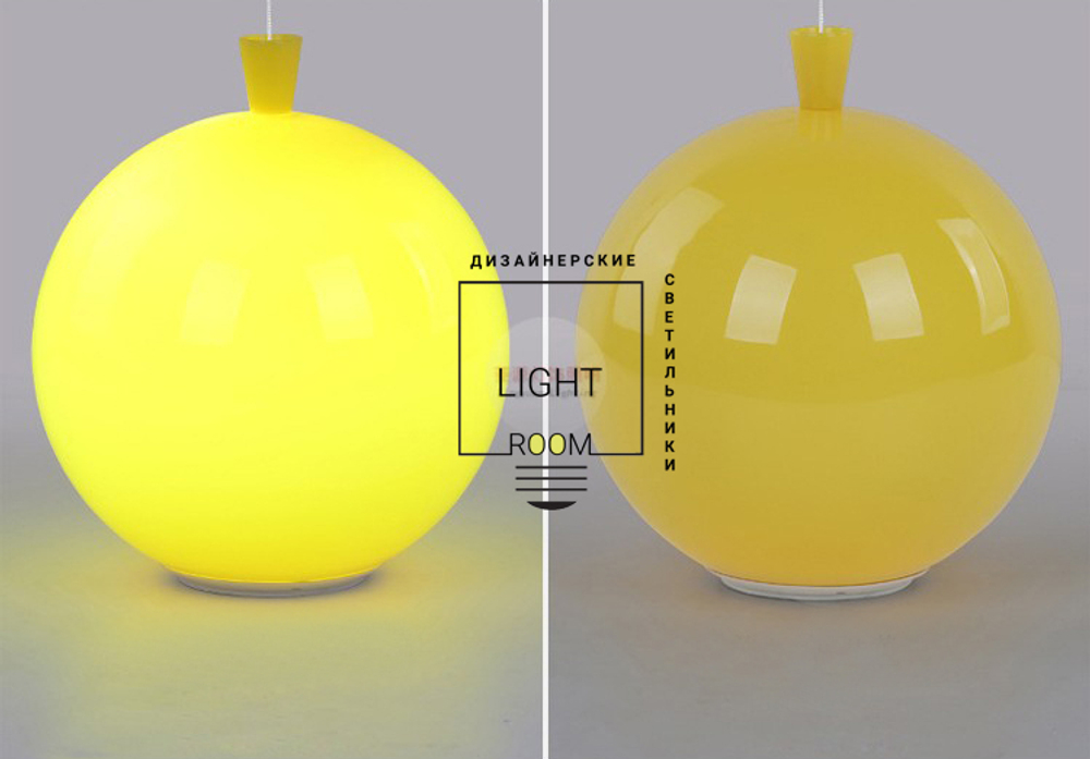 Ceiling design lamp  MEMORY by Brokis D 30 (Yellow)