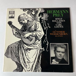Винтажная виниловая пластинка LP Герман Оскар Карл Бруно Прей Hermann Prey, Carl Loewe, Gunther Weissenbor, Hermann Prey Singt Balladen Von Carl Loewe (Германия 1966)
