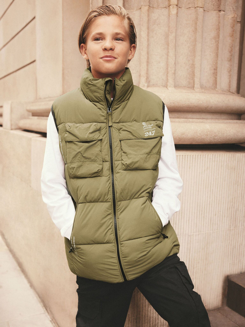 Жилет утепленный для мальчика Next Q51-531, Хаки