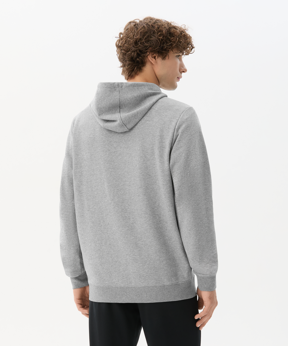 Худи на молнии ESSENTIAL Cotton FZ Hoodie, серый меланж