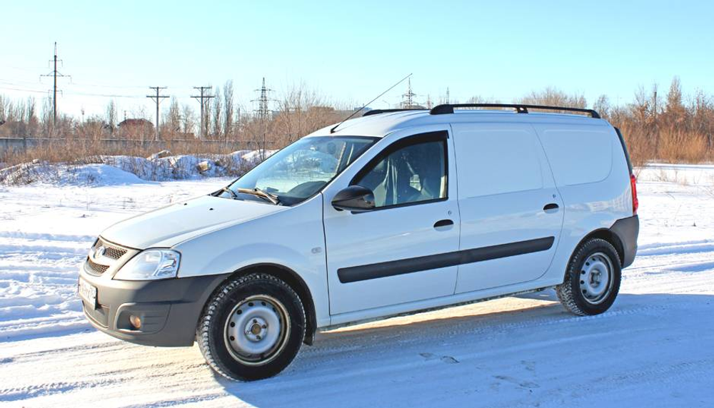 Рейлинги для автомобиля LADA LARGUS (2012-) с боковым резьбовым креплением под багажники АПС (2080) черные  0239-РК1-02