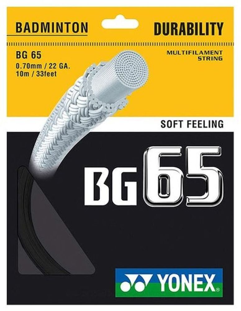 Струны для бадминтона Yonex BG 65 (10 m) - black