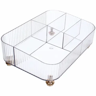 Органайзер для хранения косметических средств «ЛАМИНГТОН», прозрачный, на ножках, 29*19.7*9.4см