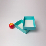 Коробка крышка-дно 21x6x15, тиффани, картон