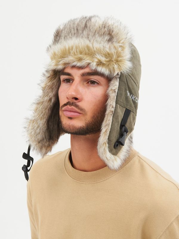 Шапка ушанка зимняя Yukon Ice ткань Finlandia цвет Хаки