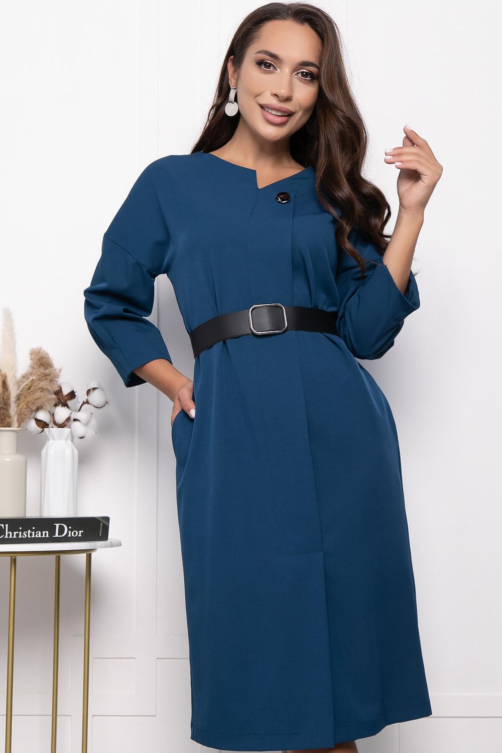 Платье "Агнета" П7330 (синее) LT Collection