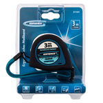 Рулетка "Ergonomisch",3 м x 16 мм,магнитный обрезиненный зацеп Gross