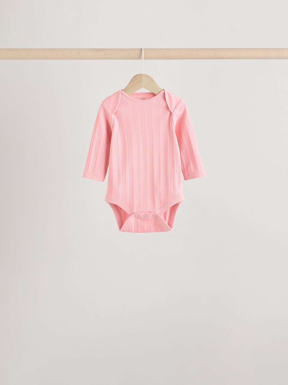 Боди с длинным рукавом для малышей Next E19-738, 5 шт., Розовый, Бежевый