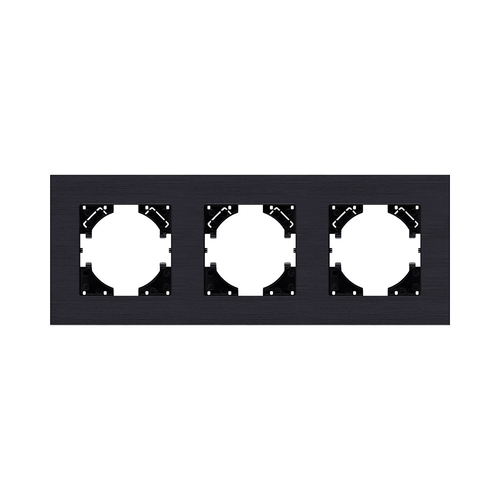 Рамка 3-постовая, черный Kollinger Reflex AL RA3BK