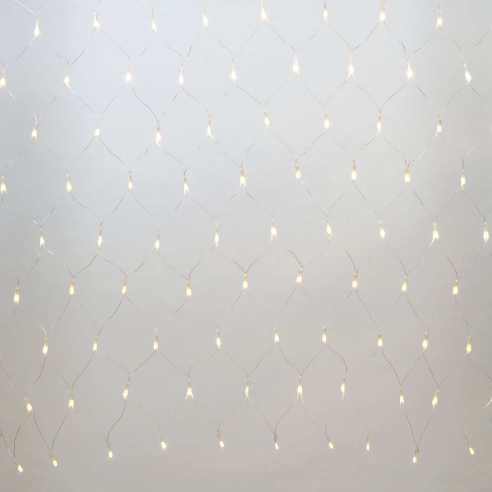 ULD-N1815-180-DTA WARM WHITE IP20 Сетка светодиодная с контроллером. 1.8х1.5м. 180 светодиодов. Теплый белый свет. Провод прозрачный. TM Uniel.