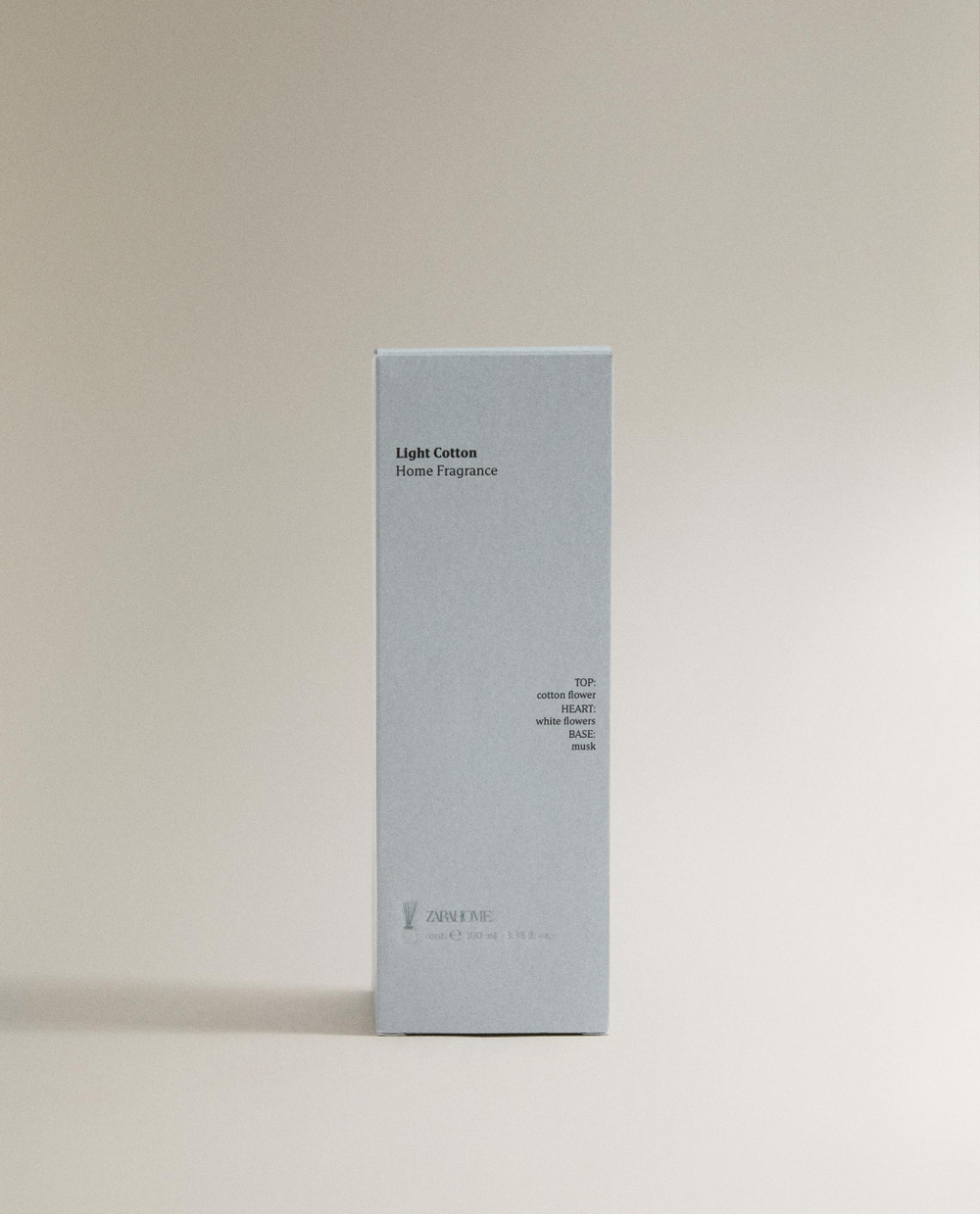 Zara Home Ароматический диффузор с палочками Light Cotton, 100 мл, аромат для дома