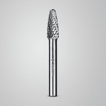 ЗУБР 8х20 мм, тип F (парабола с закругленным углом, радиус 2.0 мм), хв-к 6 мм, твердосплавная борфреза, ПРОФЕССИОНАЛ (28805-8-20)