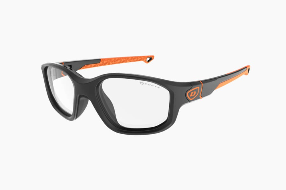 Спортивные очки с диоптриями Demetz Puntaco / Matt Black / Matt Orange V. Colourless cat. 0