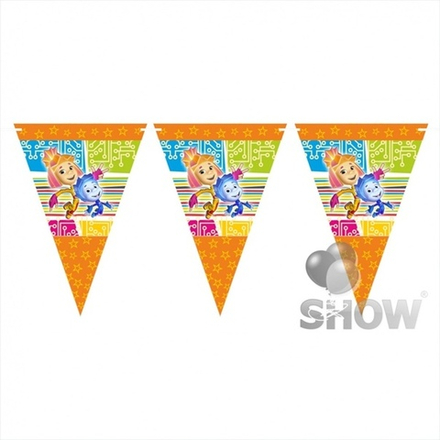 Гирлянда Фиксики вымпел 300см.