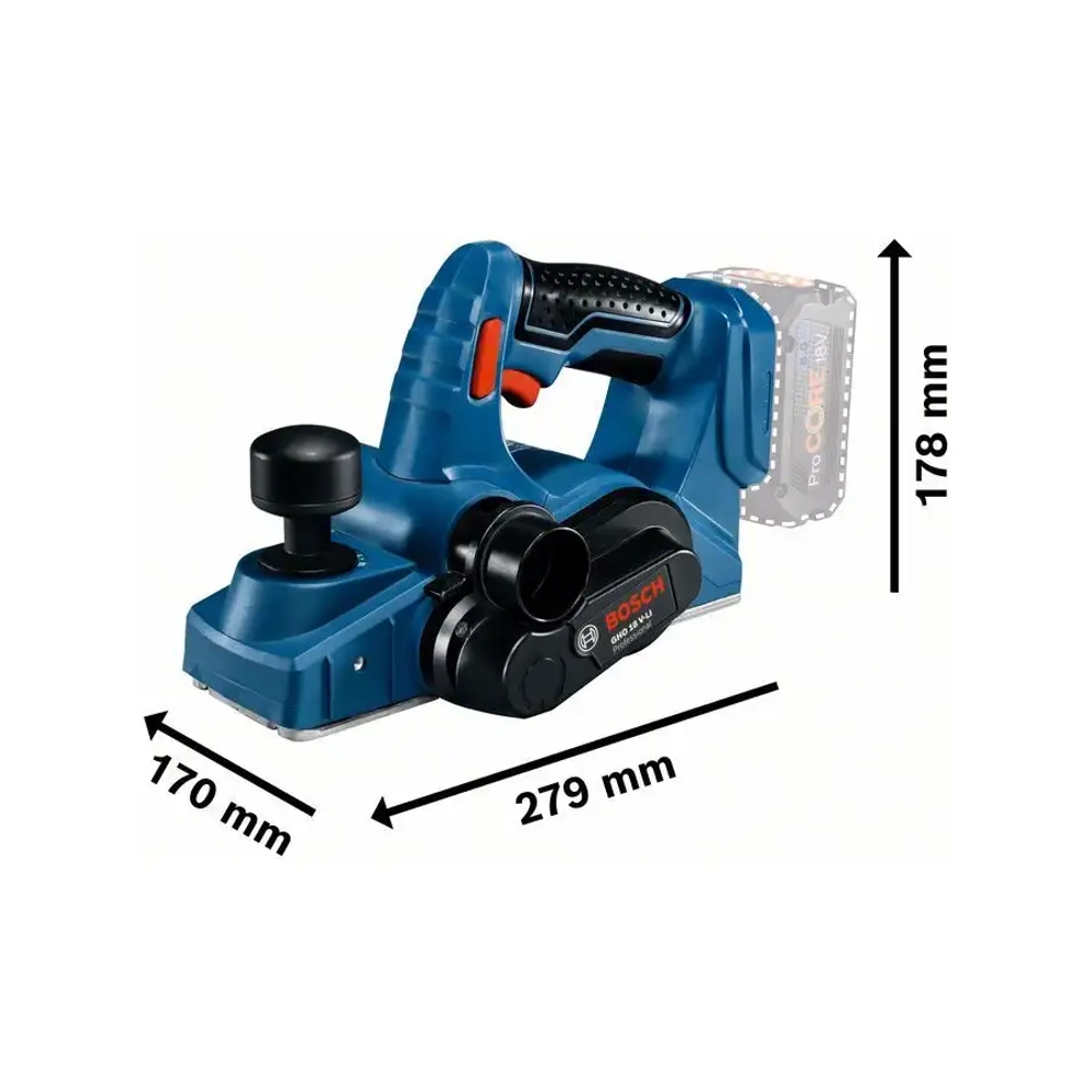 Аккумуляторный рубанок GHO 18 V-LI Professional BOSCH 06015A0300