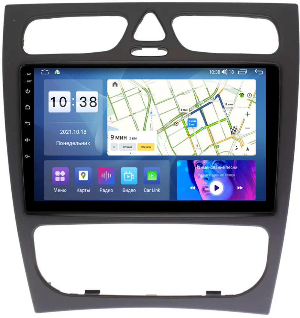 Магнитола для Mercedes-Benz G (W463) 2000-2006, C (W203) 2000-2004 - Parafar PF205UHD на Android 13, QLED, ТОП процессор, 8Гб+128Гб, CarPlay, 4G SIM-слот