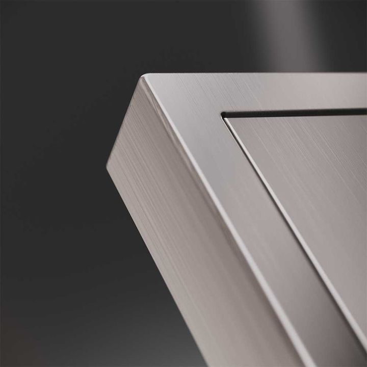 Клавиши для выключателя/переключателя двухклавишного, S70 Metal (никель) Voltum VLSM000311