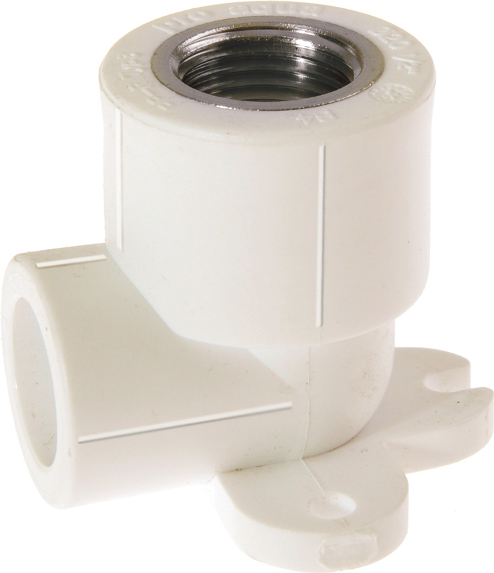 Уголок PPRC комбинированный 25*1/2"вн. с крепл. КРОСС