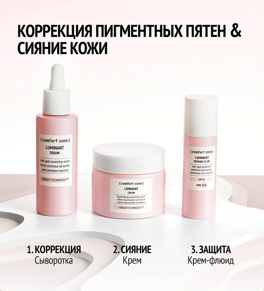 COMFORT ZONE LUMINANT CREAM Выравнивающий тон крем с эффектом сияния