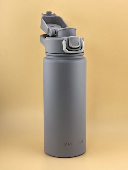 Термос-Бутылка спортивная 600 мл. Kamille KM 2177 из нержавеющей стали с замком и петлёй