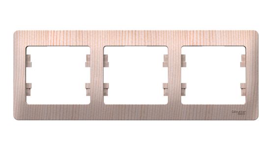 Рамка 3-м Glossa горизонт. сосна SE GSL001503