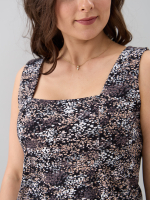 Майка М-040/черный-бежабстракция