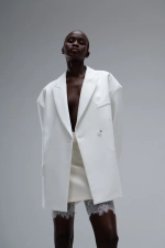 Юбка мини сливочная