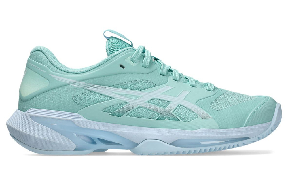 Женские Кроссовки теннисные Asics Solution Speed FF 4 Clay - oasis green/light blue