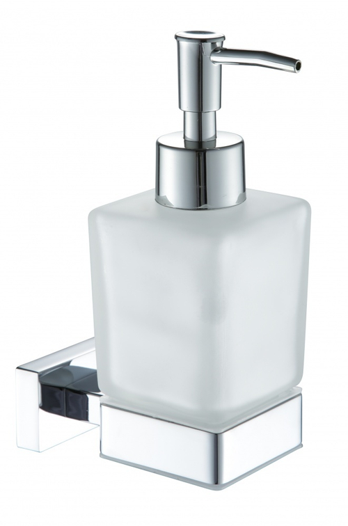 5007 Дозатор для жидкого мыла нас., стеклянный (ХРОМ) ViEiR  (30/1шт)