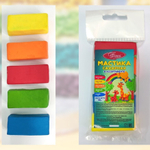 Мастика сахарная Фанси, набор 5 цветов, 100 гр