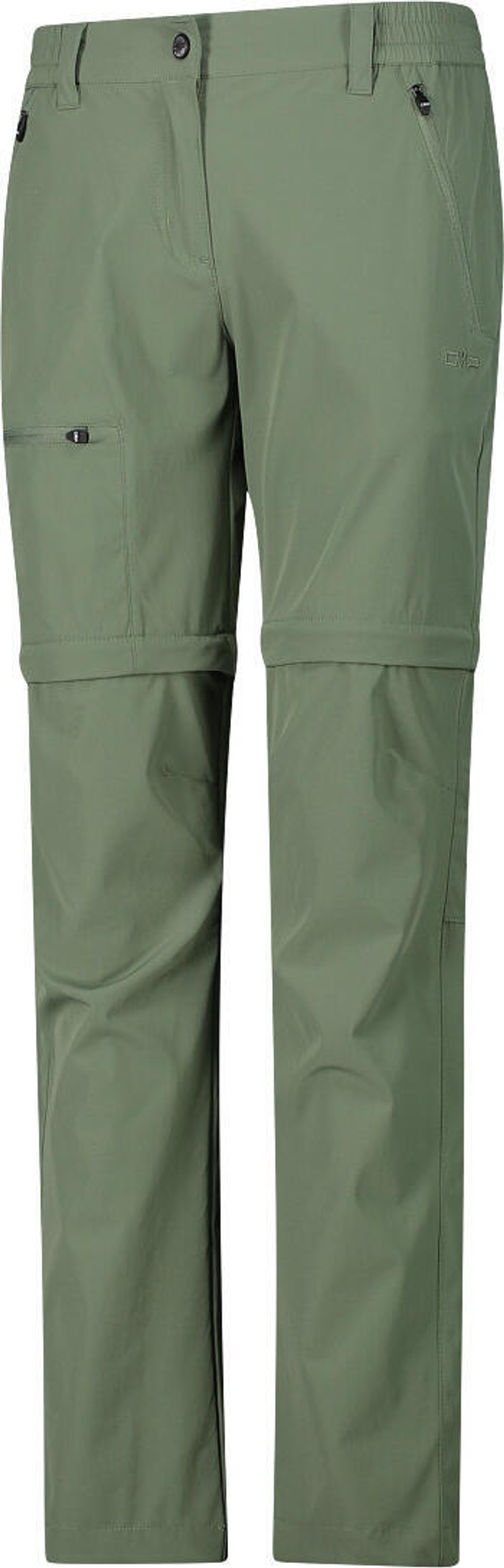 Брюки женские CMP Woman Zip OFF Pant, артикул 34T5016,  цвет   SALVIA (E452)