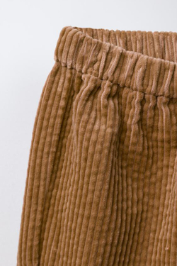 ZARA БРЮКИ ИЗ ПЛОТНОГО ВЕЛЬВЕТА, ОХРА