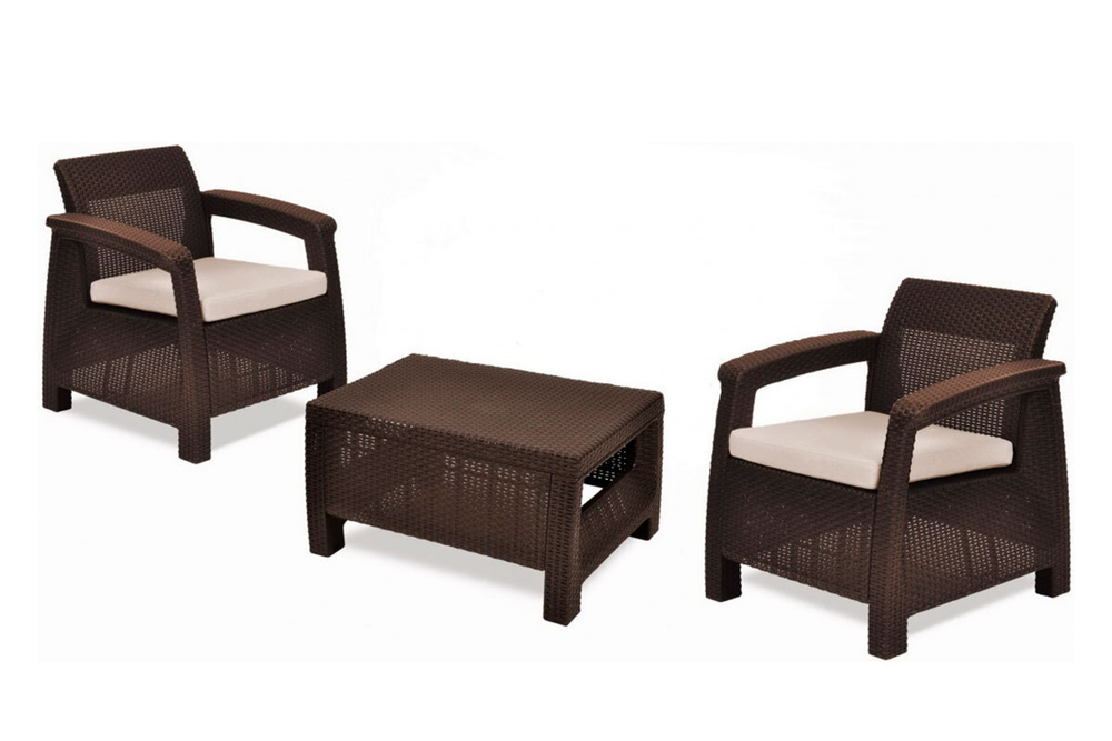 Комплект мебели Corfu Russia Weekend Set (Balcony), коричн.