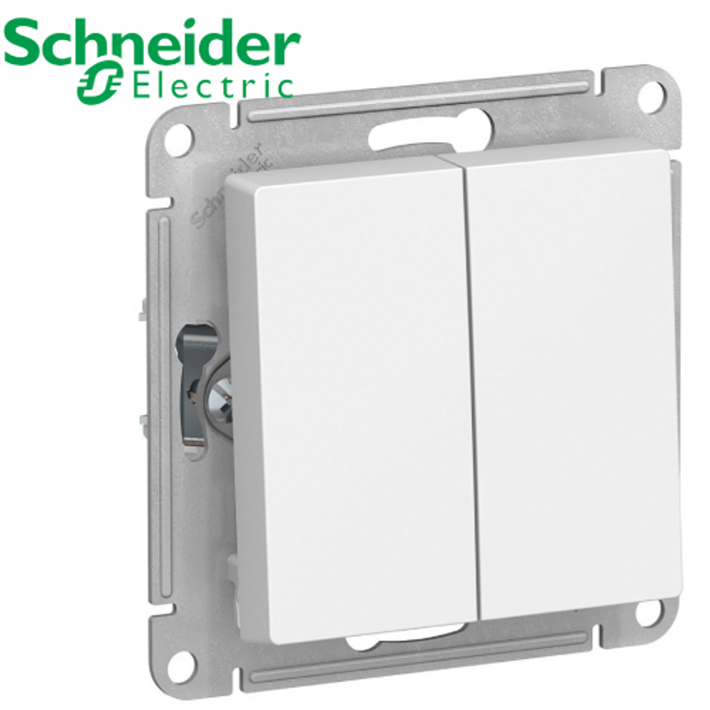 Переключатель перекрестный 2-кл (белый) AtlasDesign Schneider ATN000173