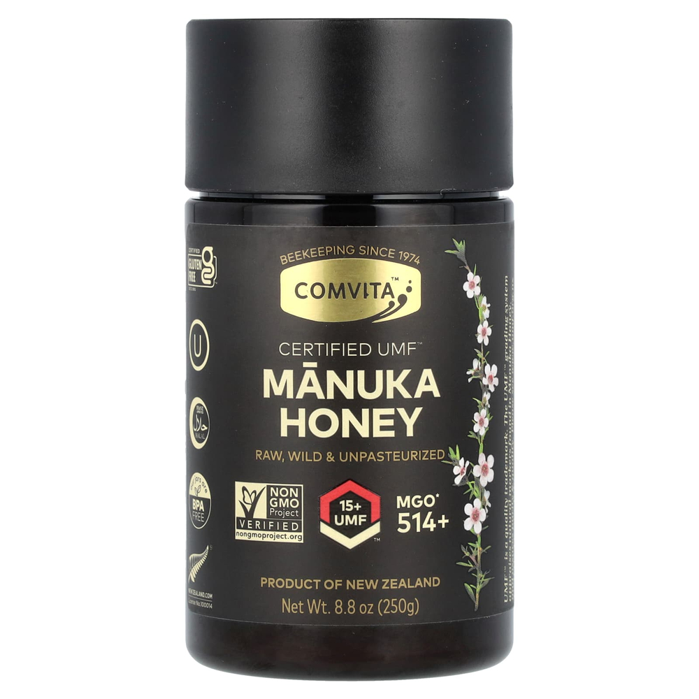 Comvita, мед манука, UMF™ 15+, MGO 514+, 250 г (8,8 унции)